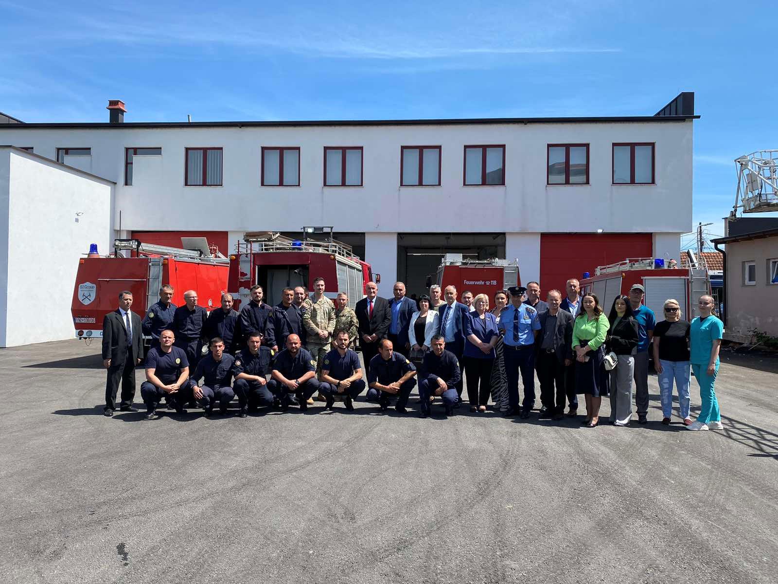 Përurohet objekti i Njësisë Profesionale të Zjarrëfikjes dhe Shpëtimit në Komunën e Vitisë Prishtinë 08 Maj 2024